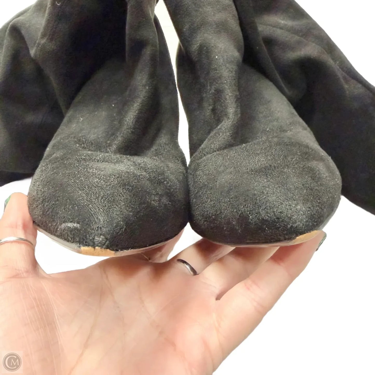 Boots Knee Heels By Saks Fifth Avenue In Black, Size: 9.5