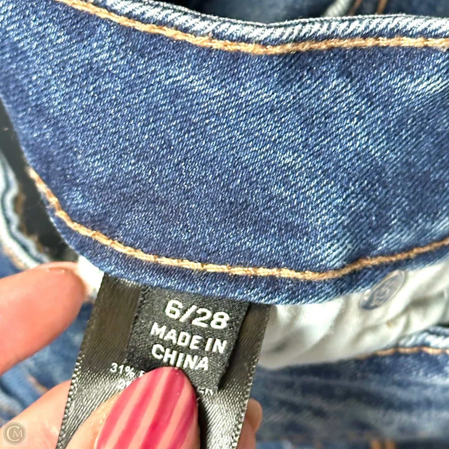 Jeans Designer By Frye In Blue Denim, Size: 6