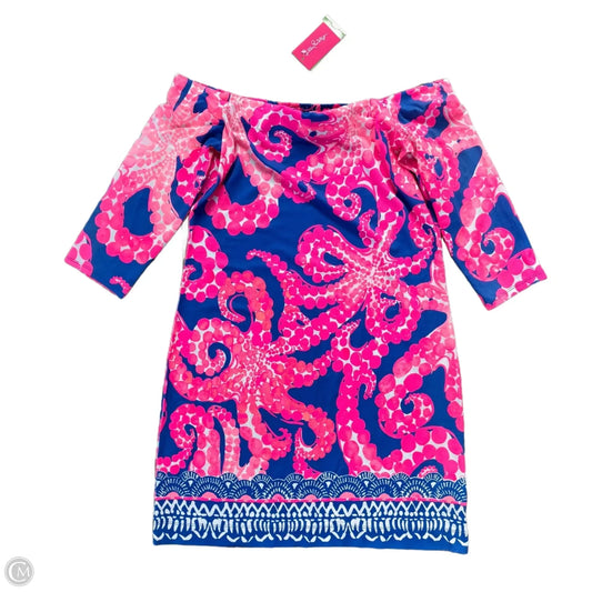 Dress Designer By Lilly Pulitzer In Blue & Pink, Size: M