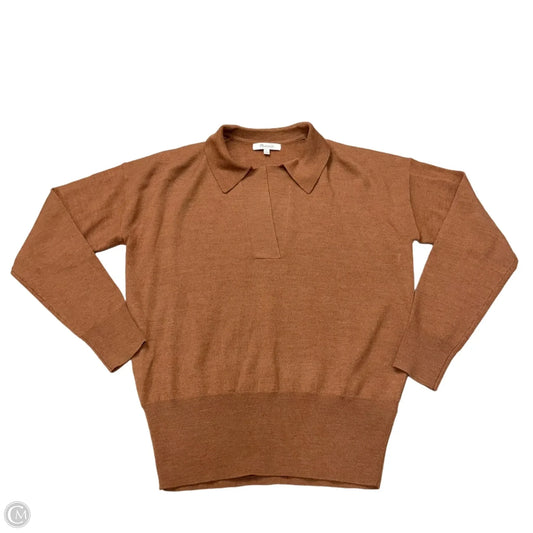Top Long Sleeve By Madewell In Brown, Size: S