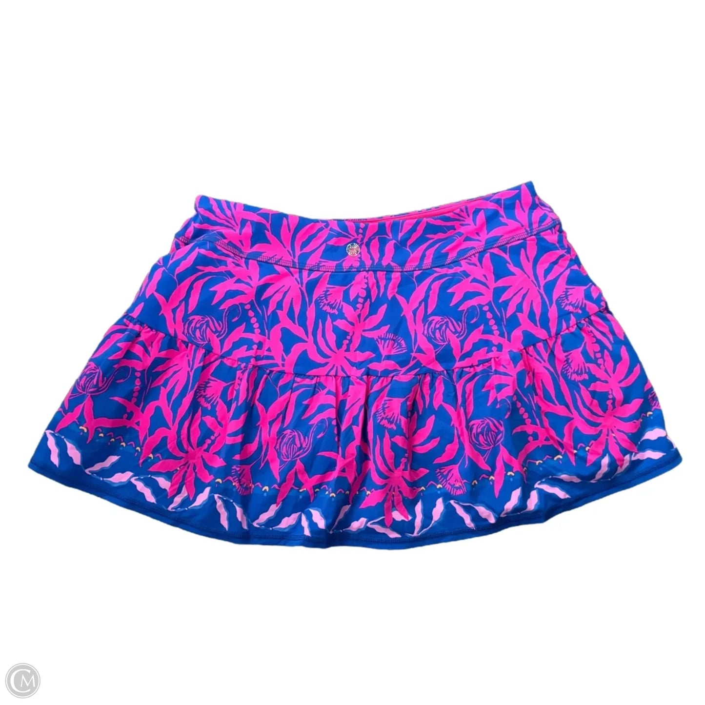 Skort Designer By Lilly Pulitzer In Blue & Pink, Size: M