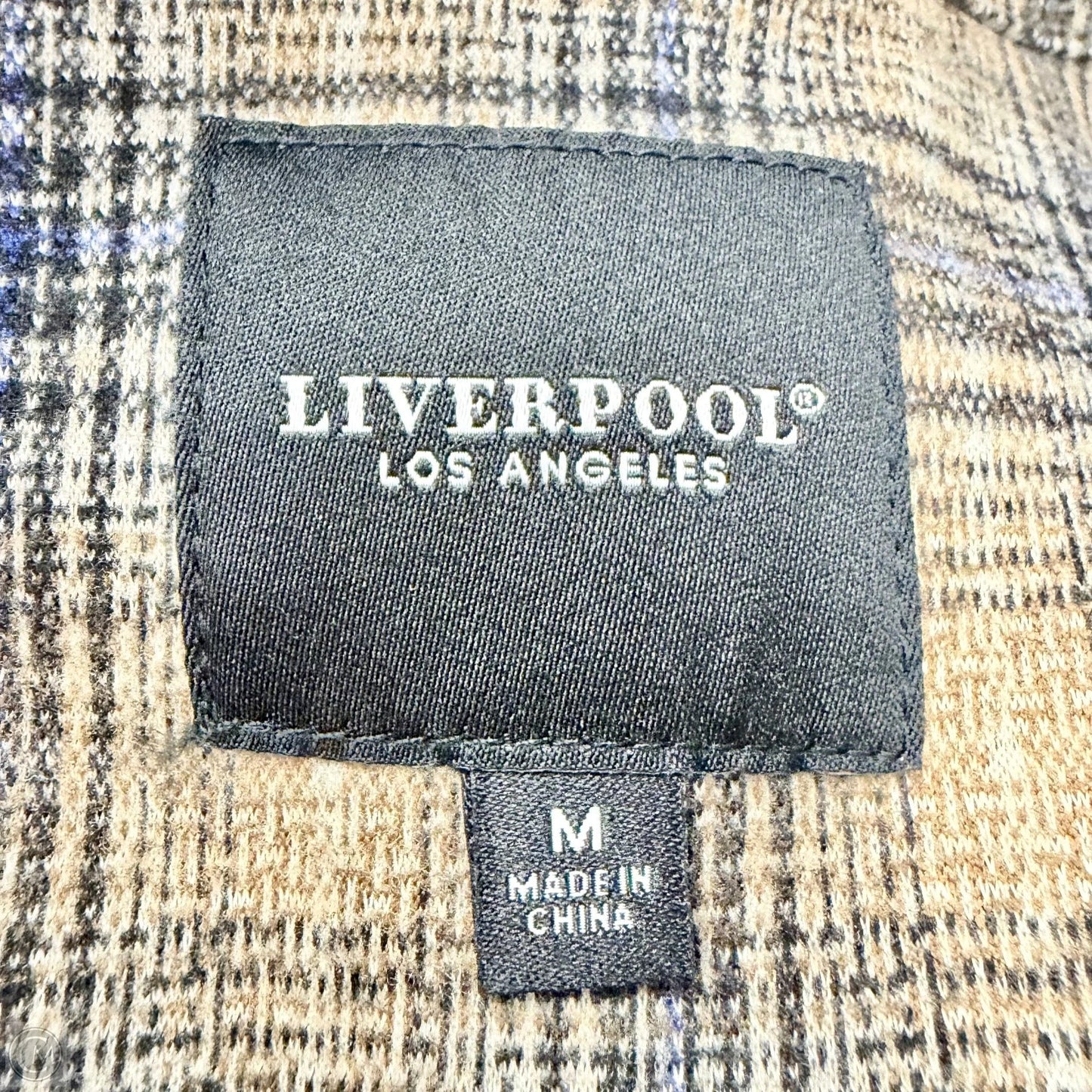 Blazer By Liverpool In Plaid Pattern, Size: M