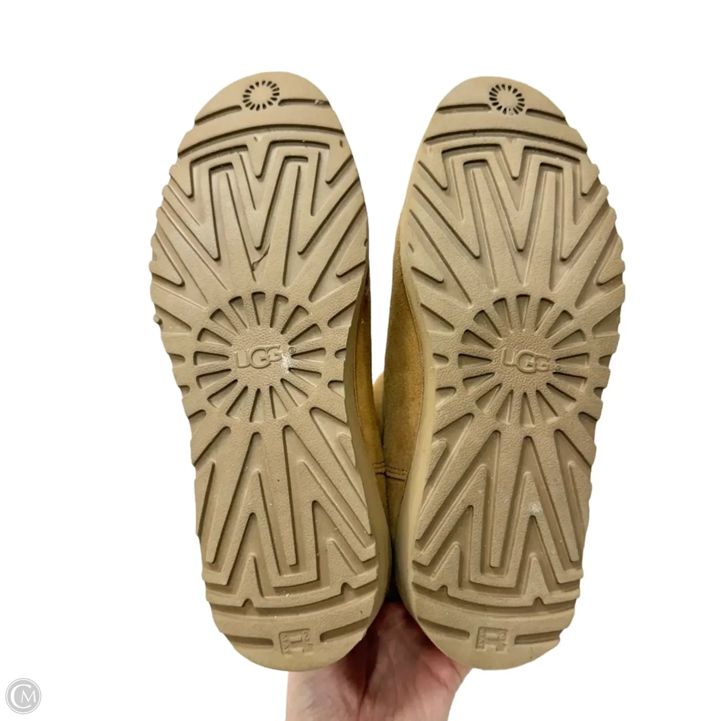 Boots Designer By Ugg In Brown, Size: 5