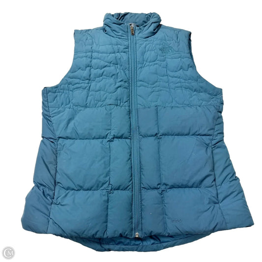Vest Puffer & Quilted By The North Face In Teal, Size: Xl