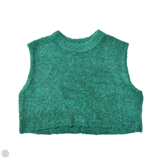 Sweater Short Sleeve By Free People In Green, Size: M