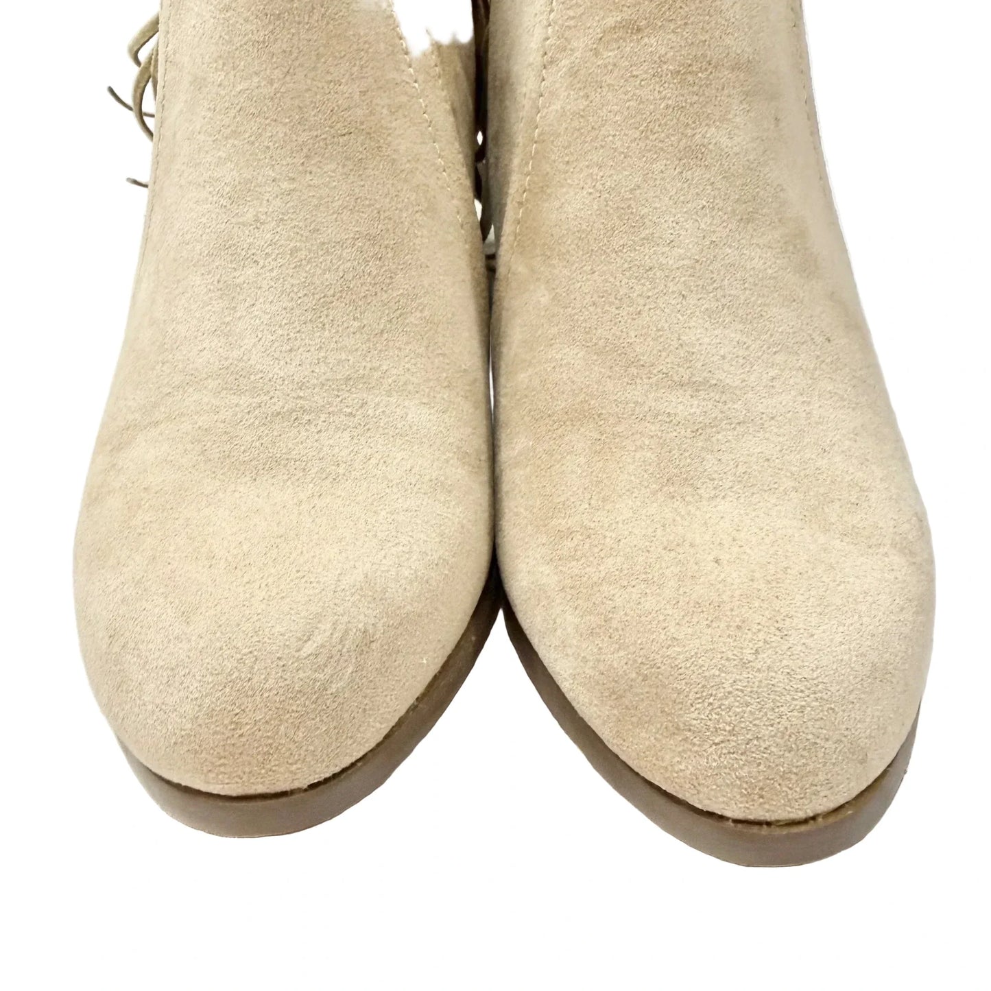 Boots Ankle Flats By J. Adams In Tan, Size: 7.5