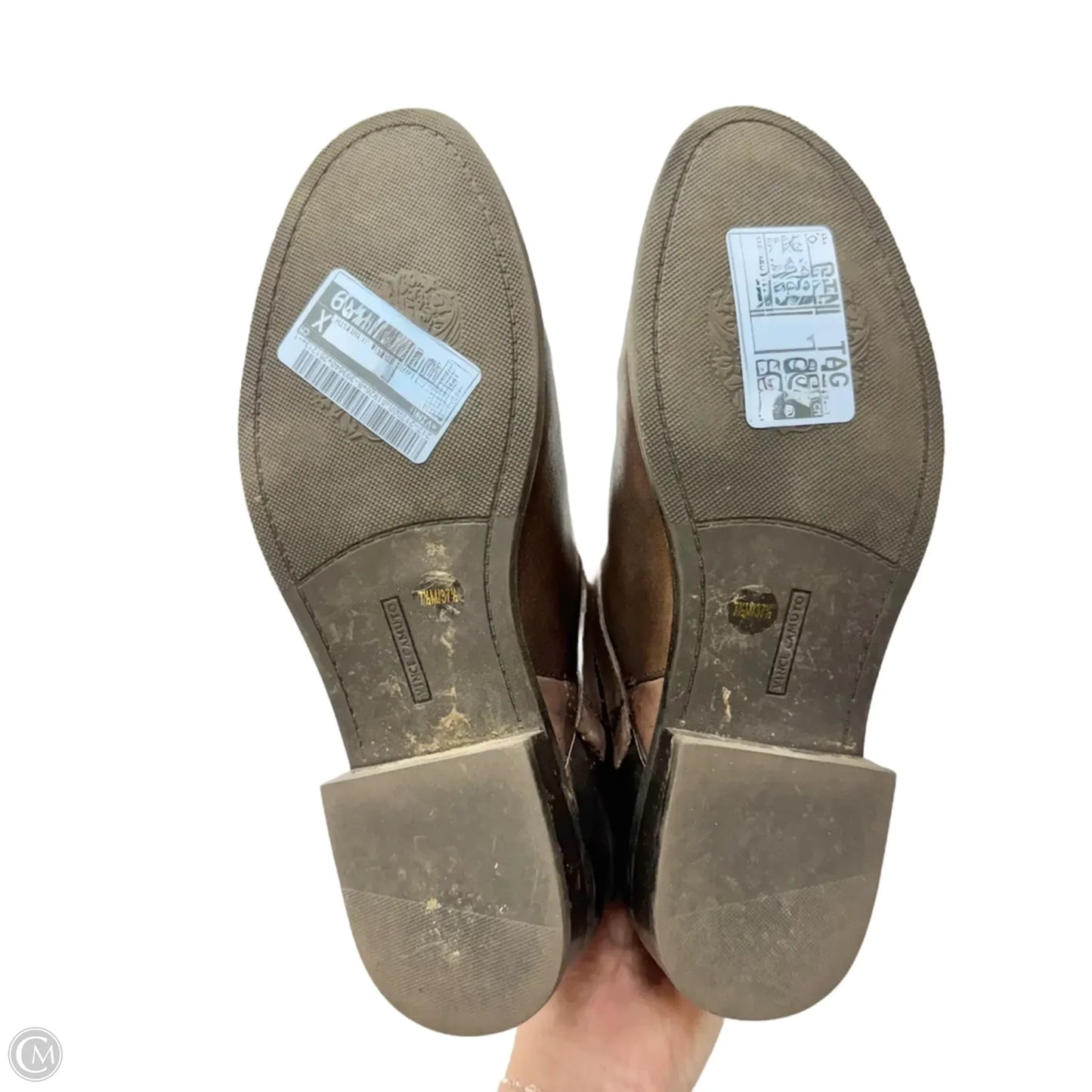 Boots Leather By Vince Camuto In Brown, Size: 7.5