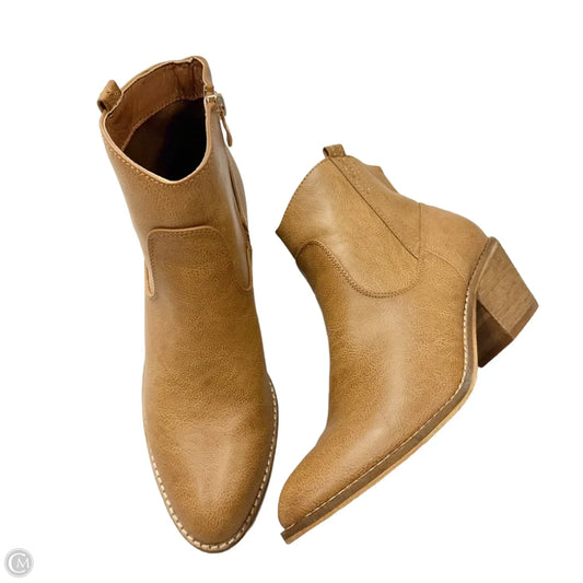 Boots Ankle Heels By Catherine Malandrino In Brown, Size: 9