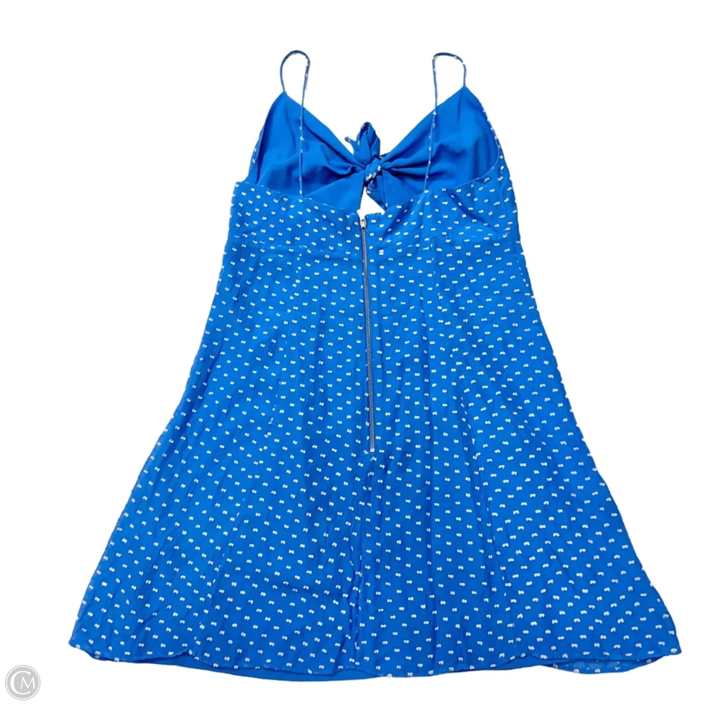 Dress Designer By Alice + Olivia In Blue & White, Size: M