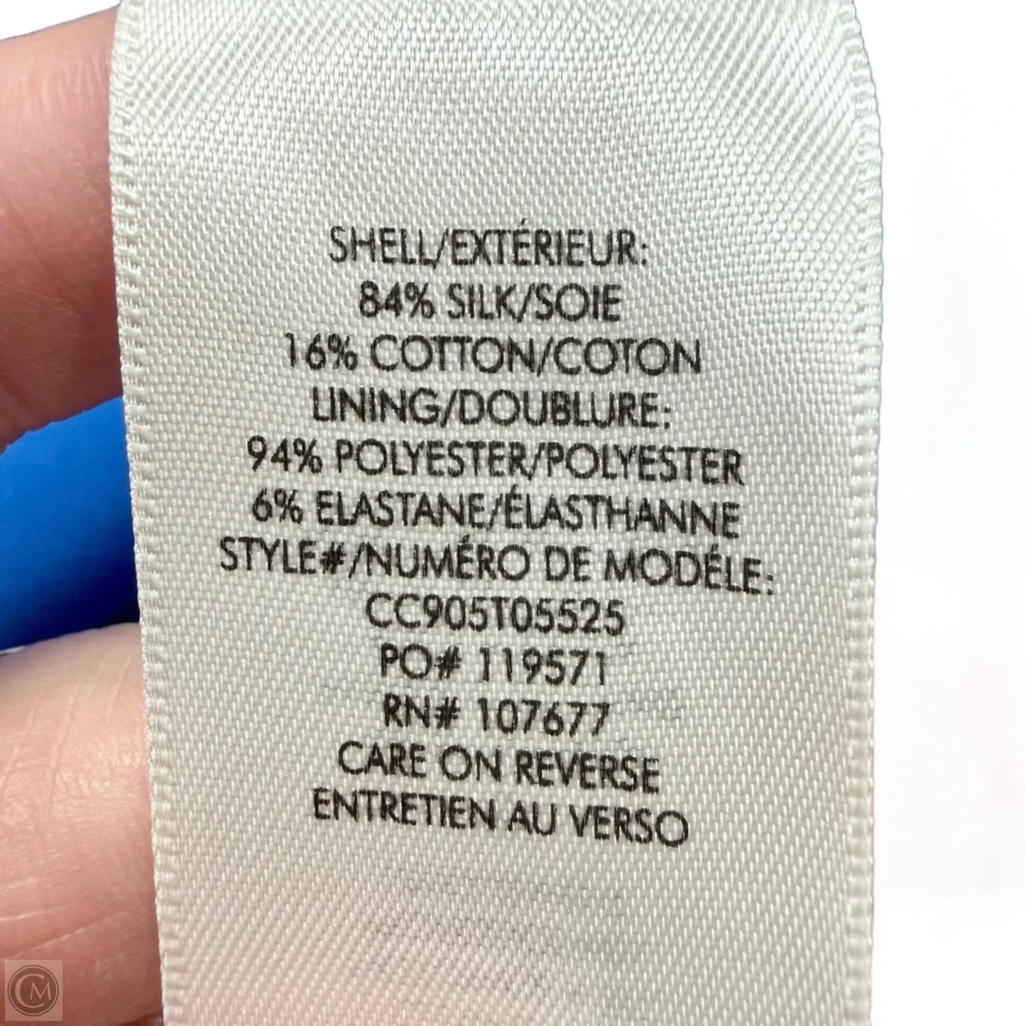 Dress Designer By Alice + Olivia In Blue & White, Size: M