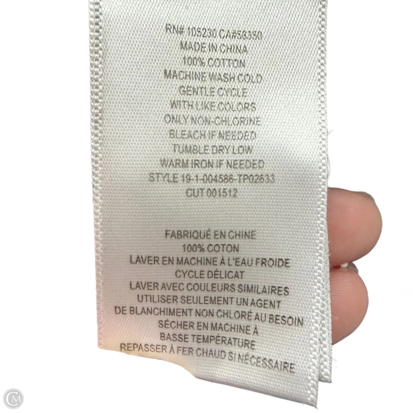 Top Long Sleeve By Current/elliott In Checkered Pattern, Size: Xs