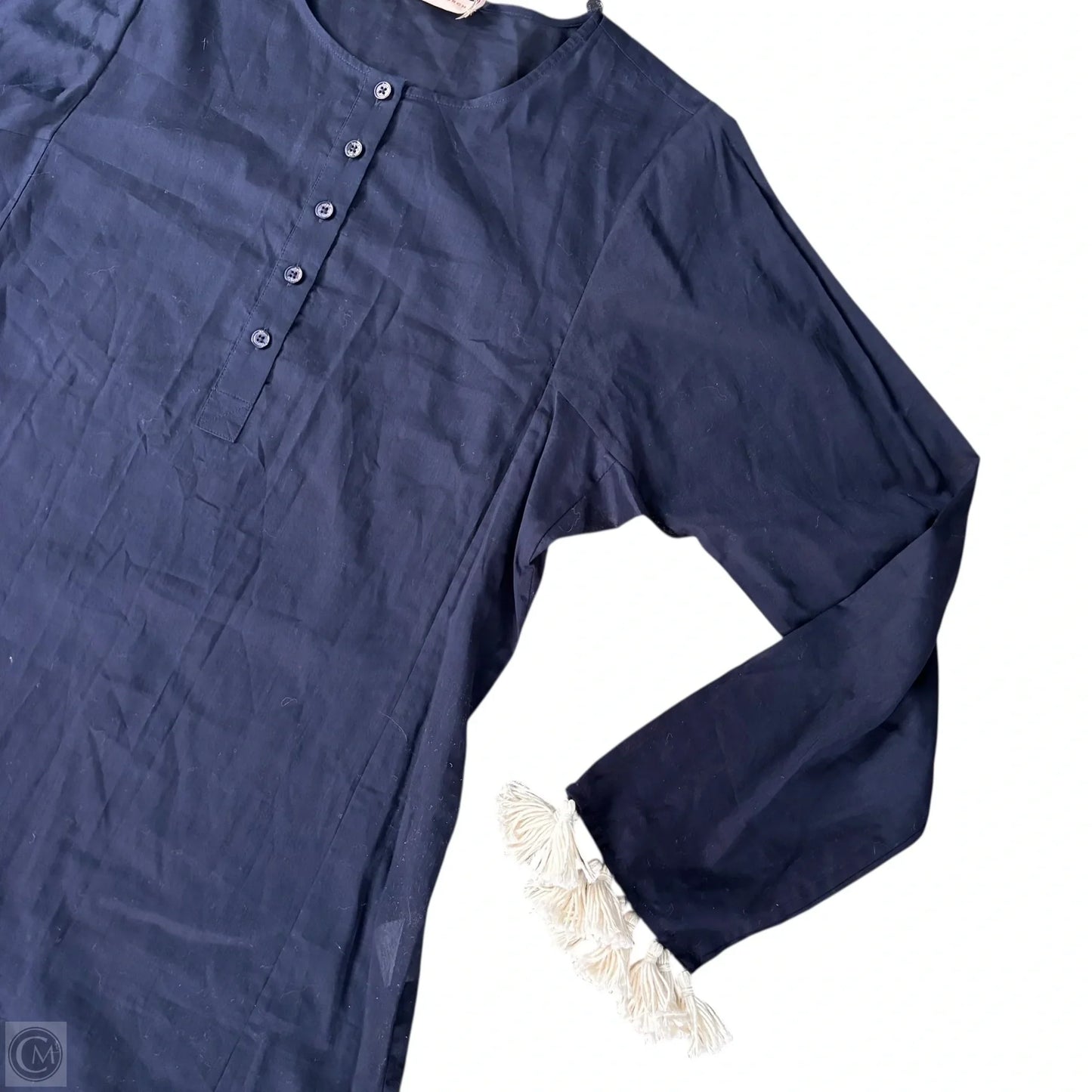 Swimwear Cover-up Designer By Tory Burch In Navy, Size: M