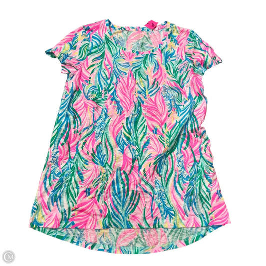 Top Short Sleeve Designer By Lilly Pulitzer In Multi-colored, Size: Xs