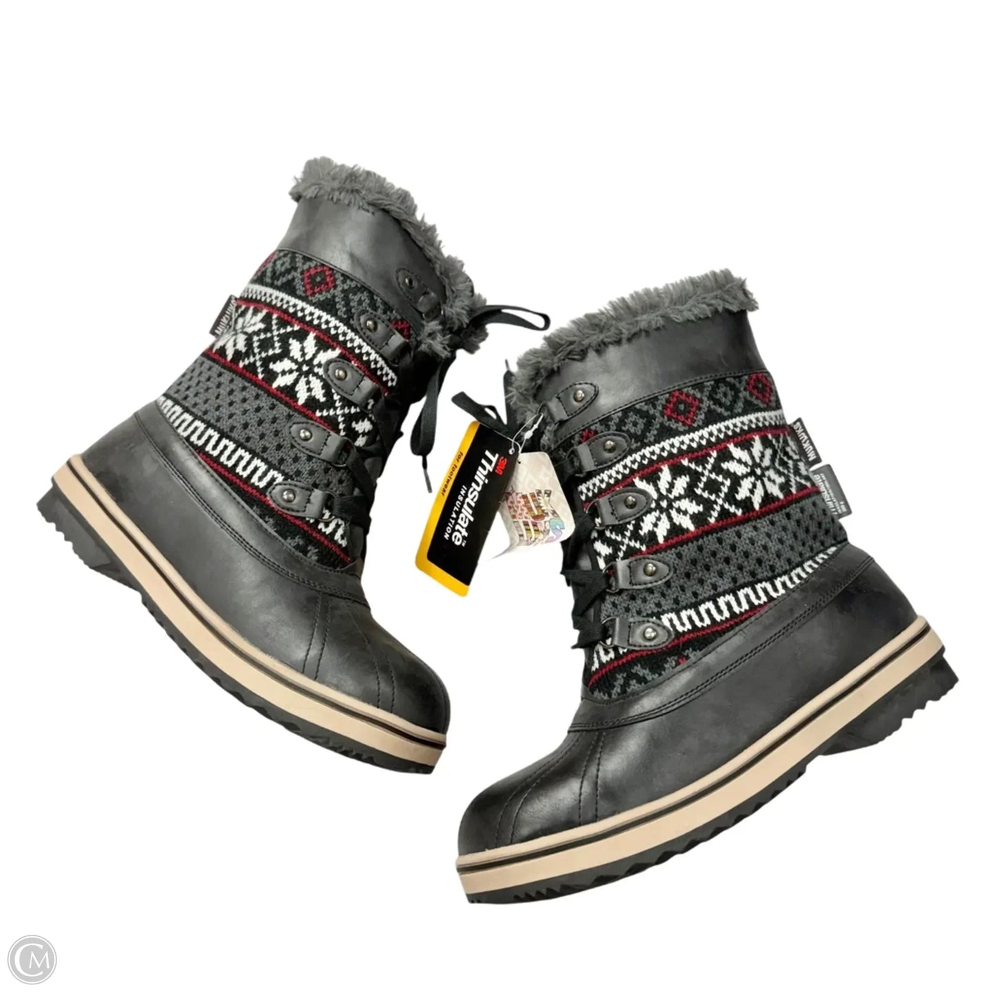 Boots Snow By Muk Luks In Grey, Size: 10