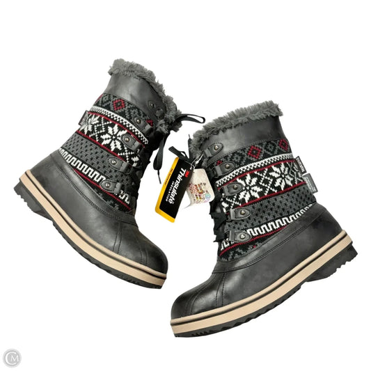 Boots Snow By Muk Luks In Grey, Size: 10