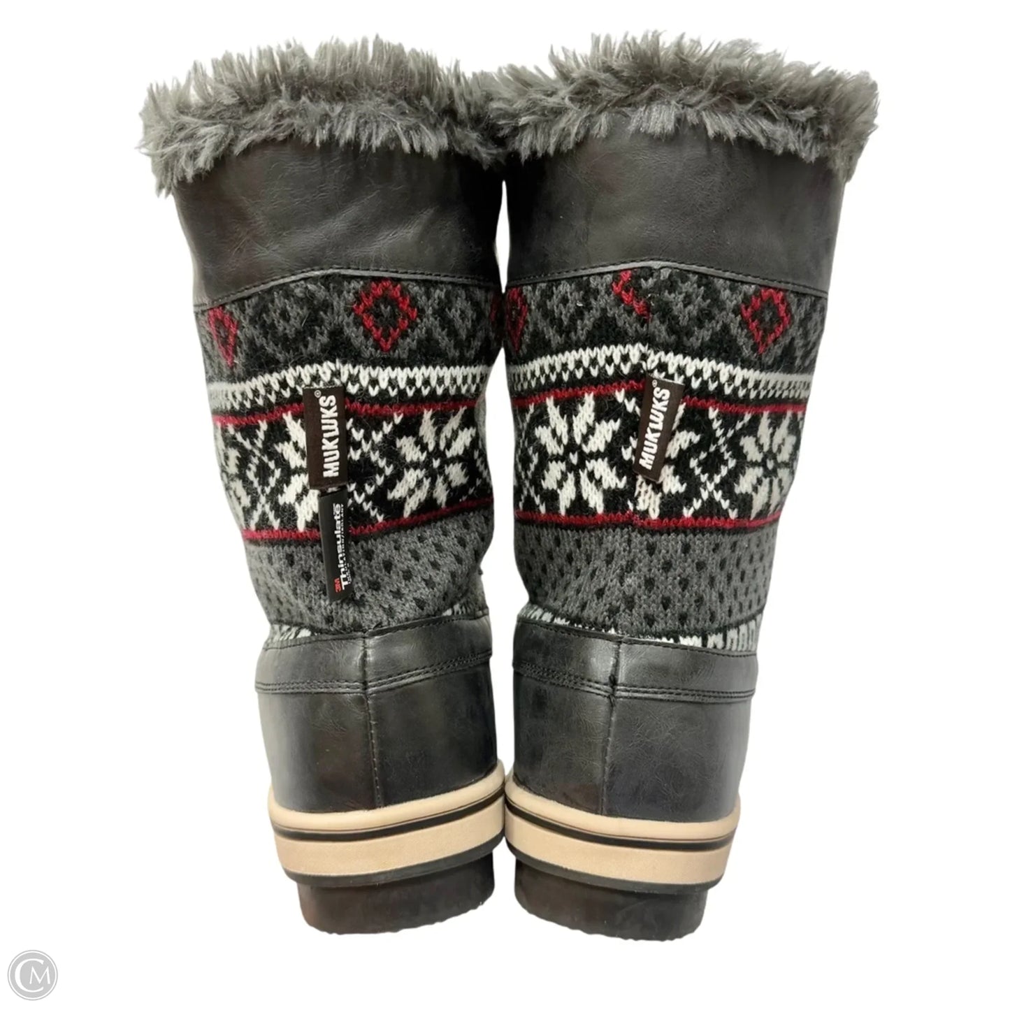Boots Snow By Muk Luks In Grey, Size: 10