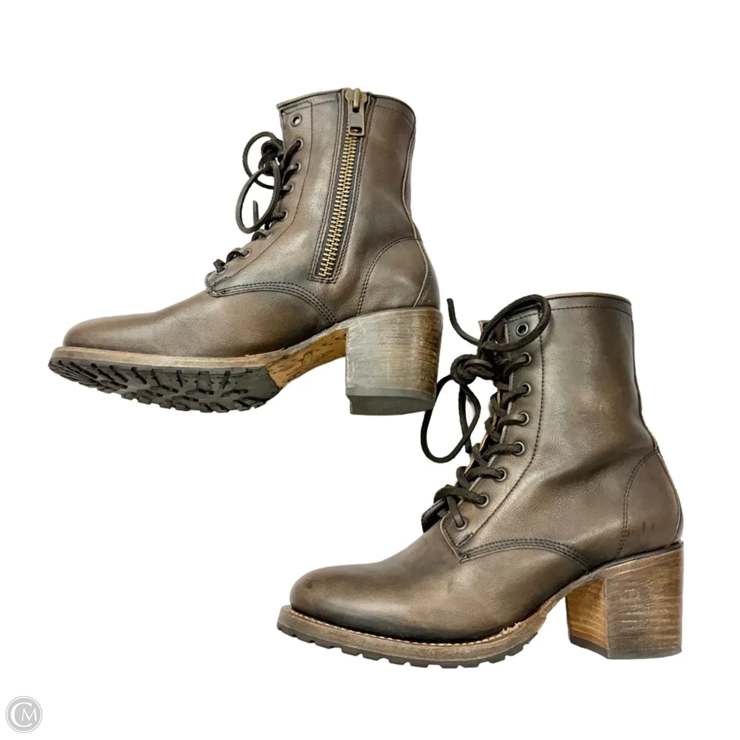 Boots Leather By Freebird In Brown, Size: 10