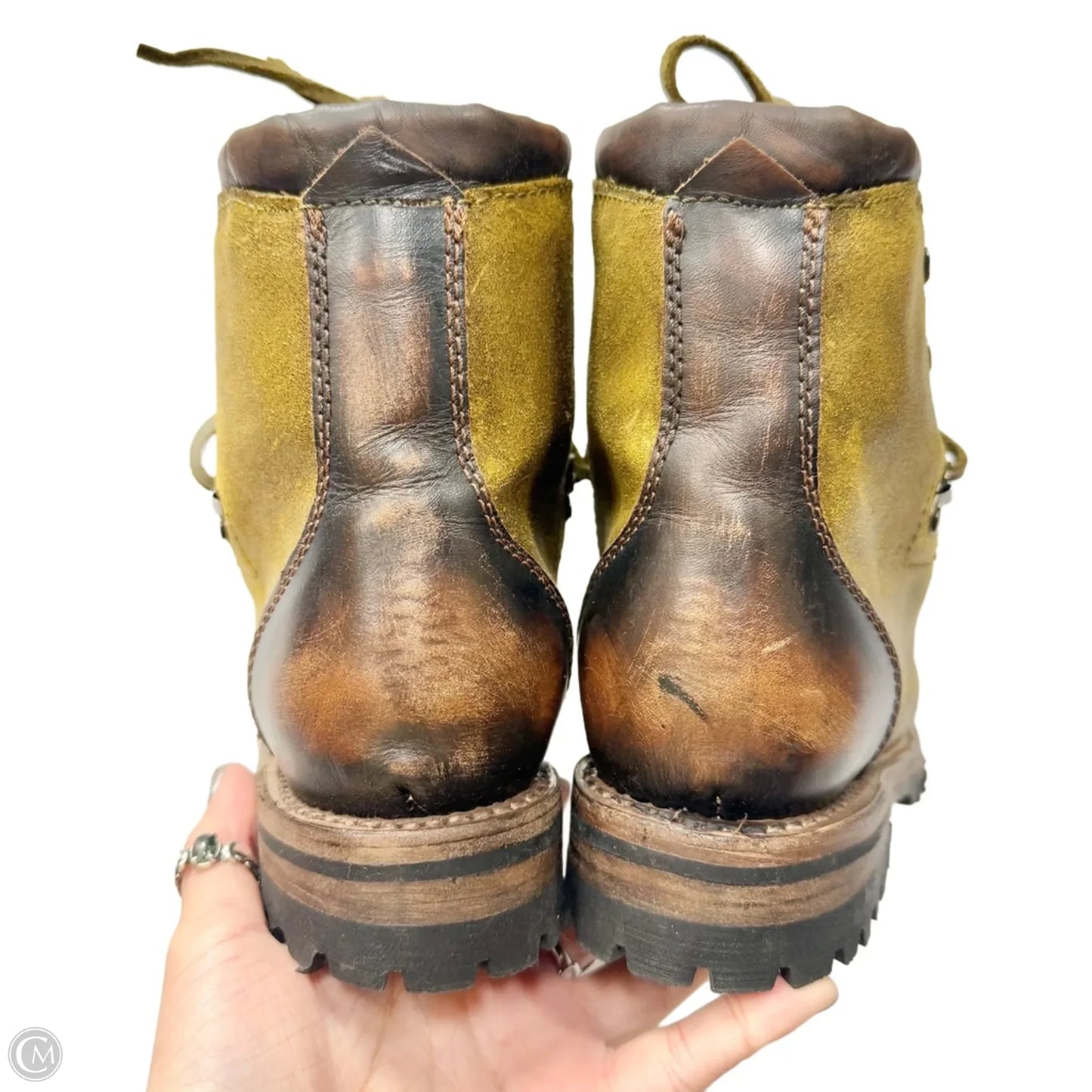 Boots Leather By Freebird In Green, Size: 10