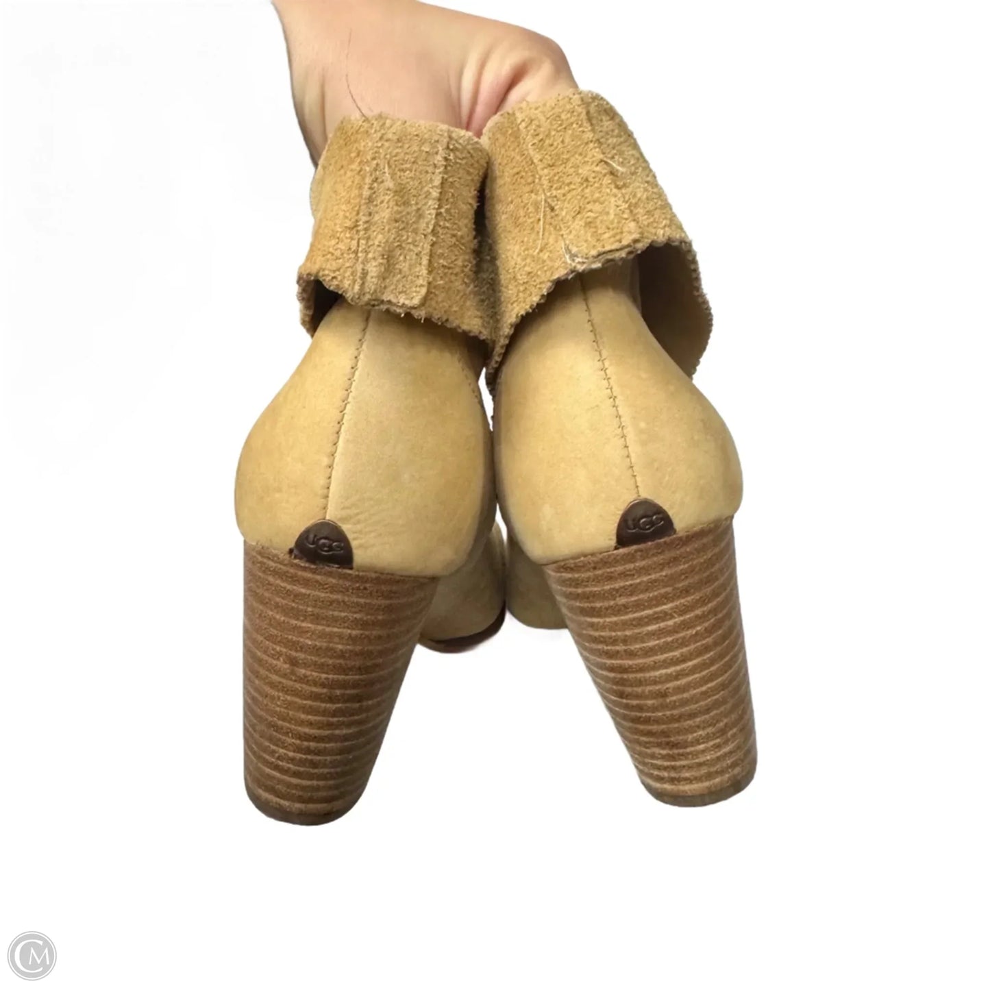 Boots Designer By Ugg In Tan, Size: 7.5