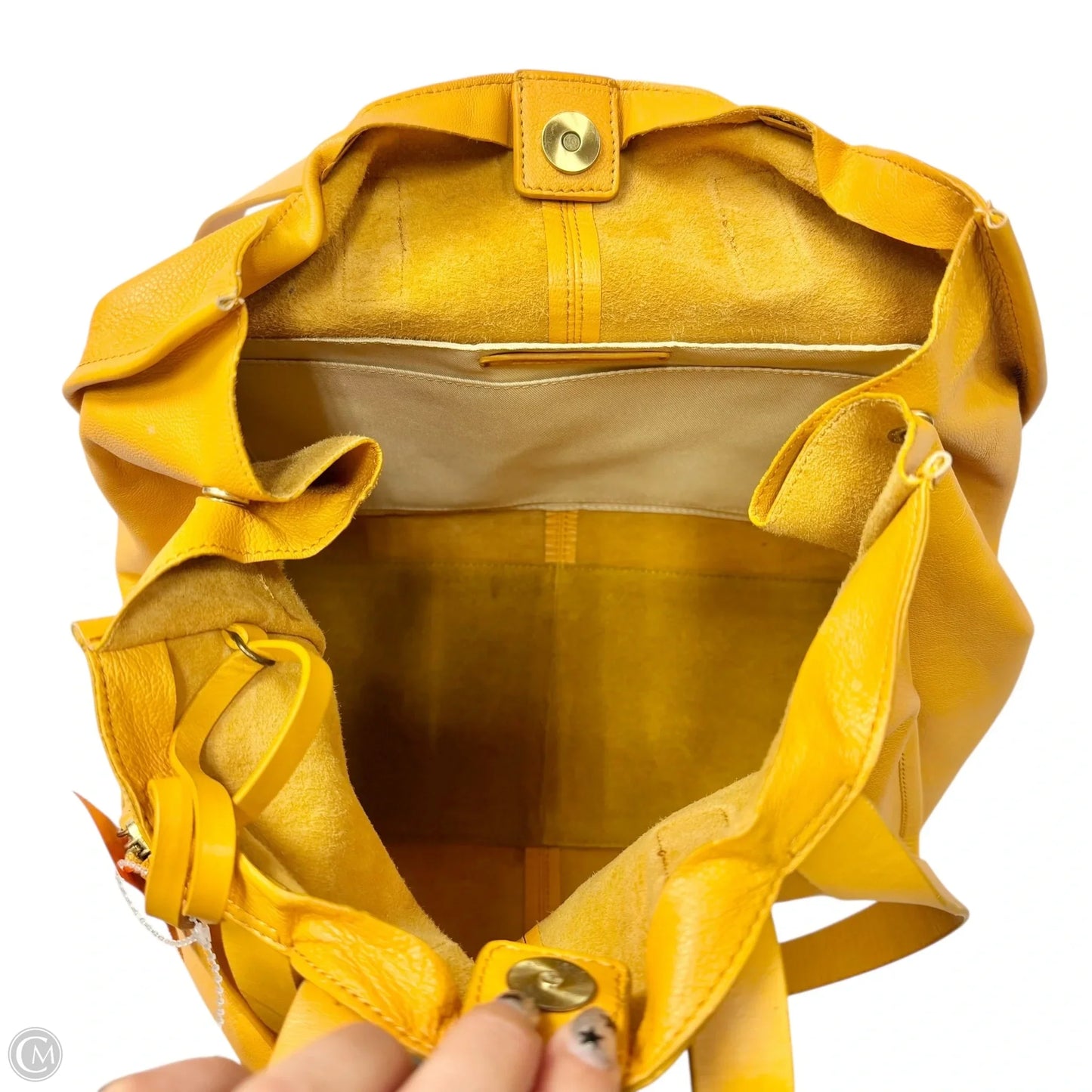 Tote Leather By Lucky Brand, Size: Medium