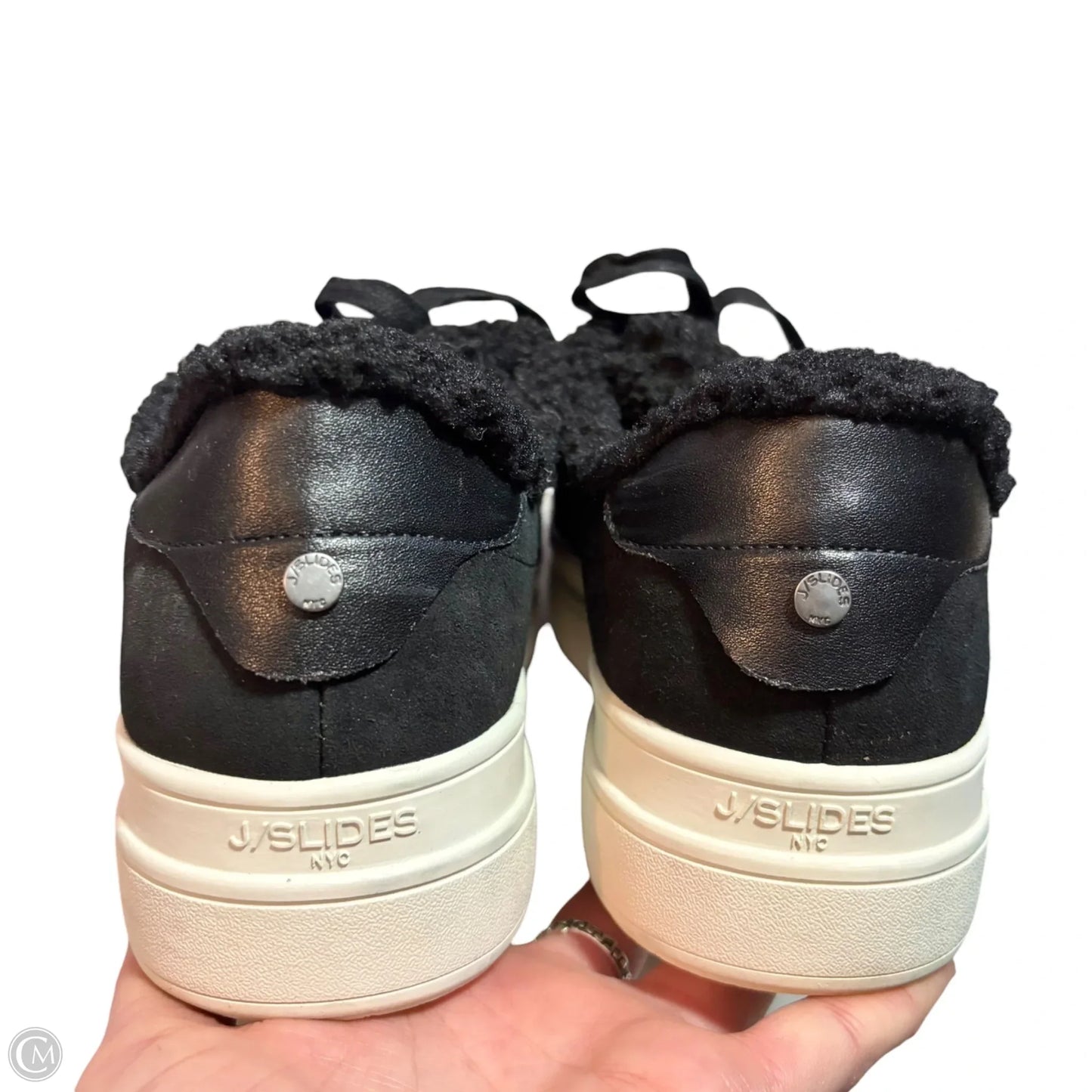 Shoes Sneakers By J Slides In Black, Size: 10