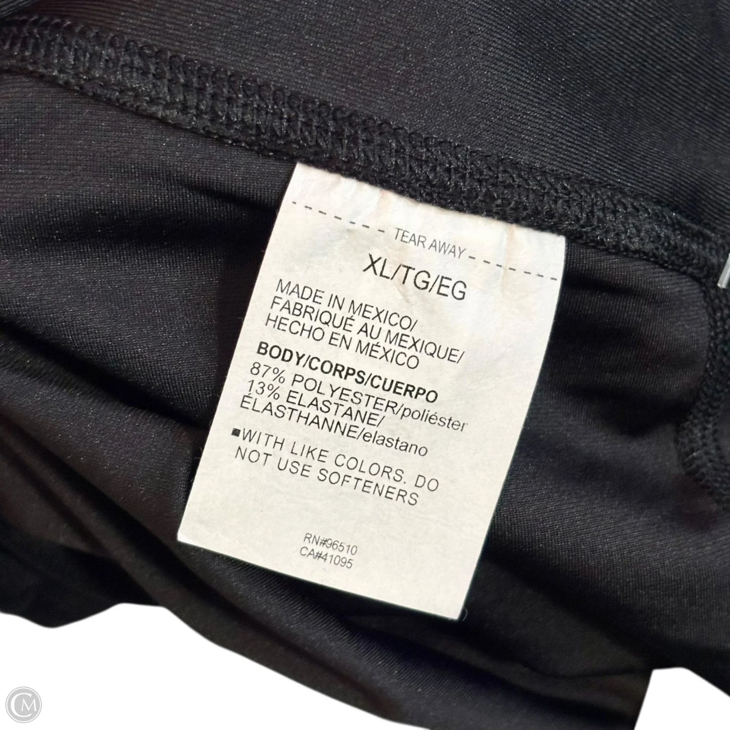 Athletic Leggings By Under Armour In Black & White, Size: Xl