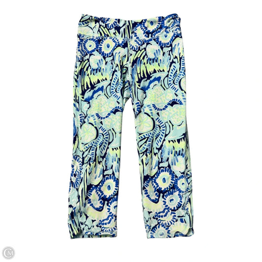 Capris Designer By Lilly Pulitzer In Blue & Green, Size: M