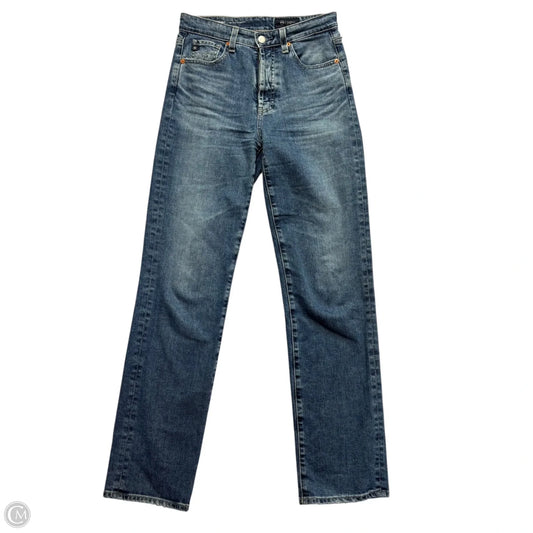 Jeans Straight By Adriano Goldschmied In Blue Denim, Size: 2