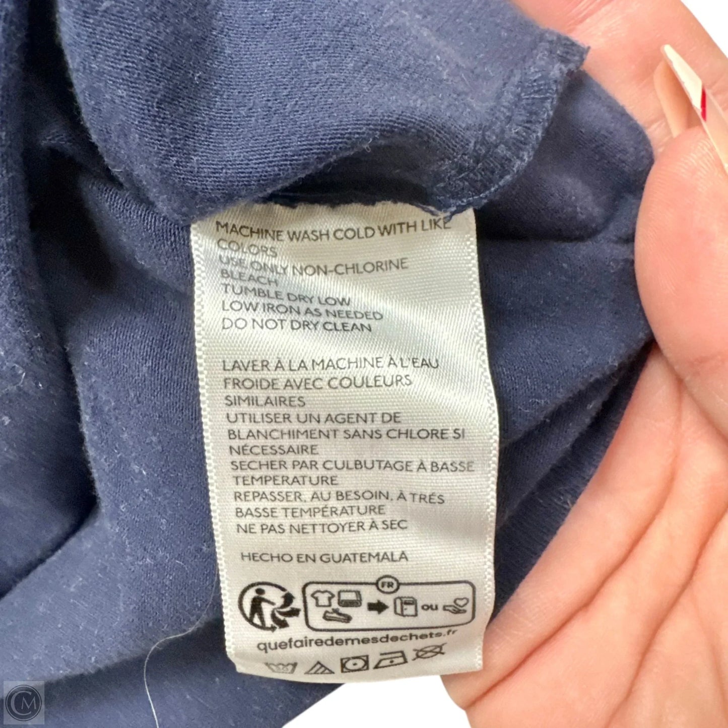 Top Short Sleeve By Maeve In Navy, Size: M