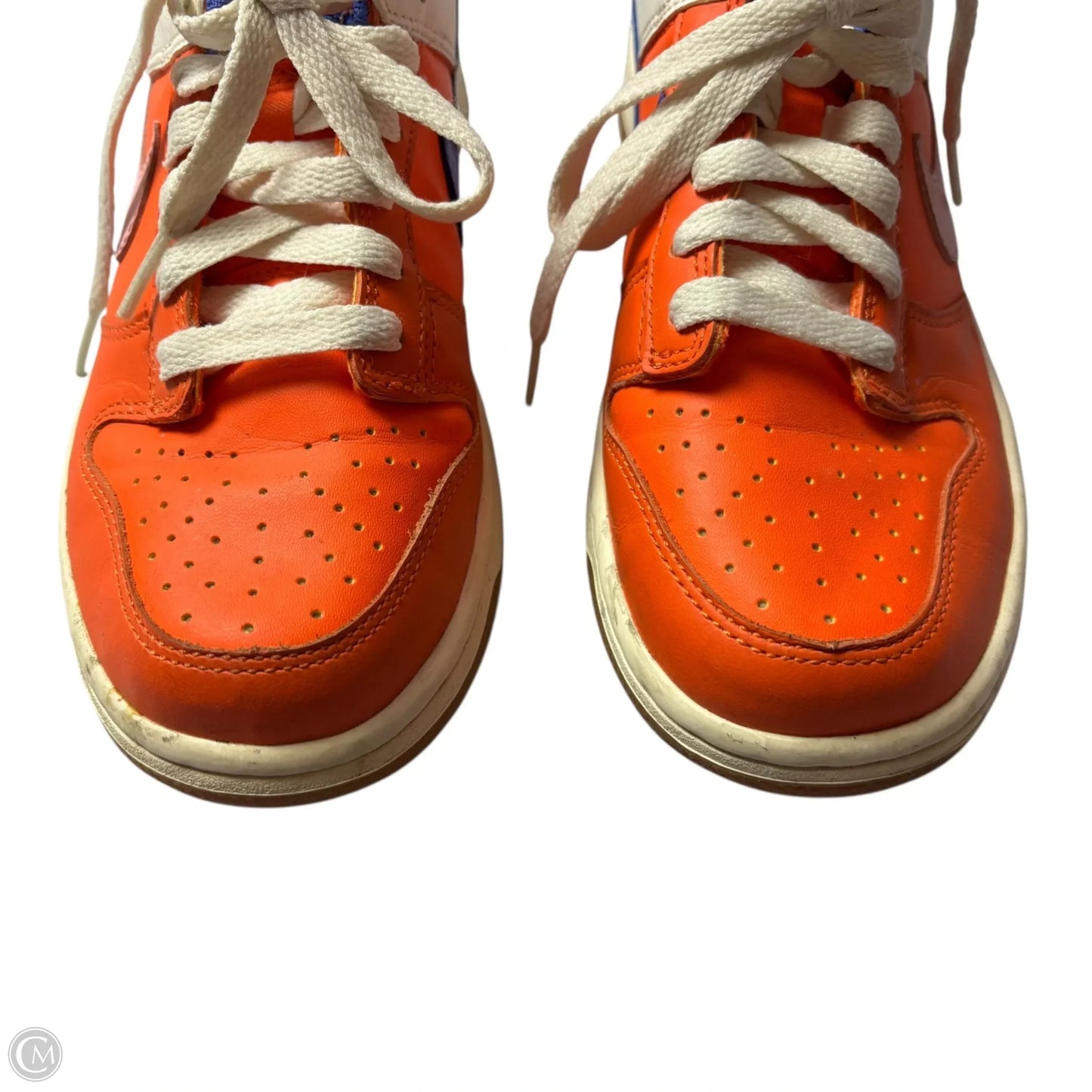 Shoes Sneakers By Nike In Blue & Orange, Size: 7.5