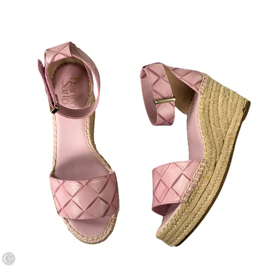 Sandals Heels Wedge By Franco Sarto In Purple, Size: 6.5