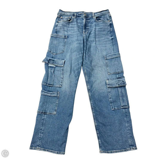 Jeans Boyfriend By American Eagle In Blue Denim, Size: 12