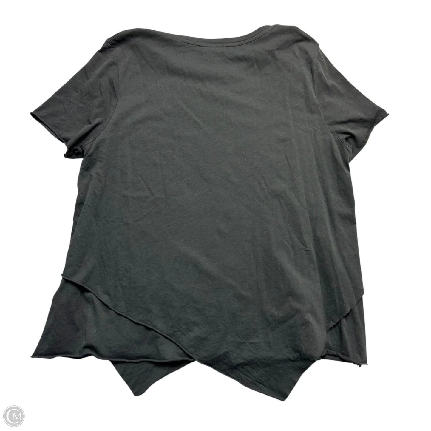 Top Short Sleeve Designer By All Saints In Grey, Size: L
