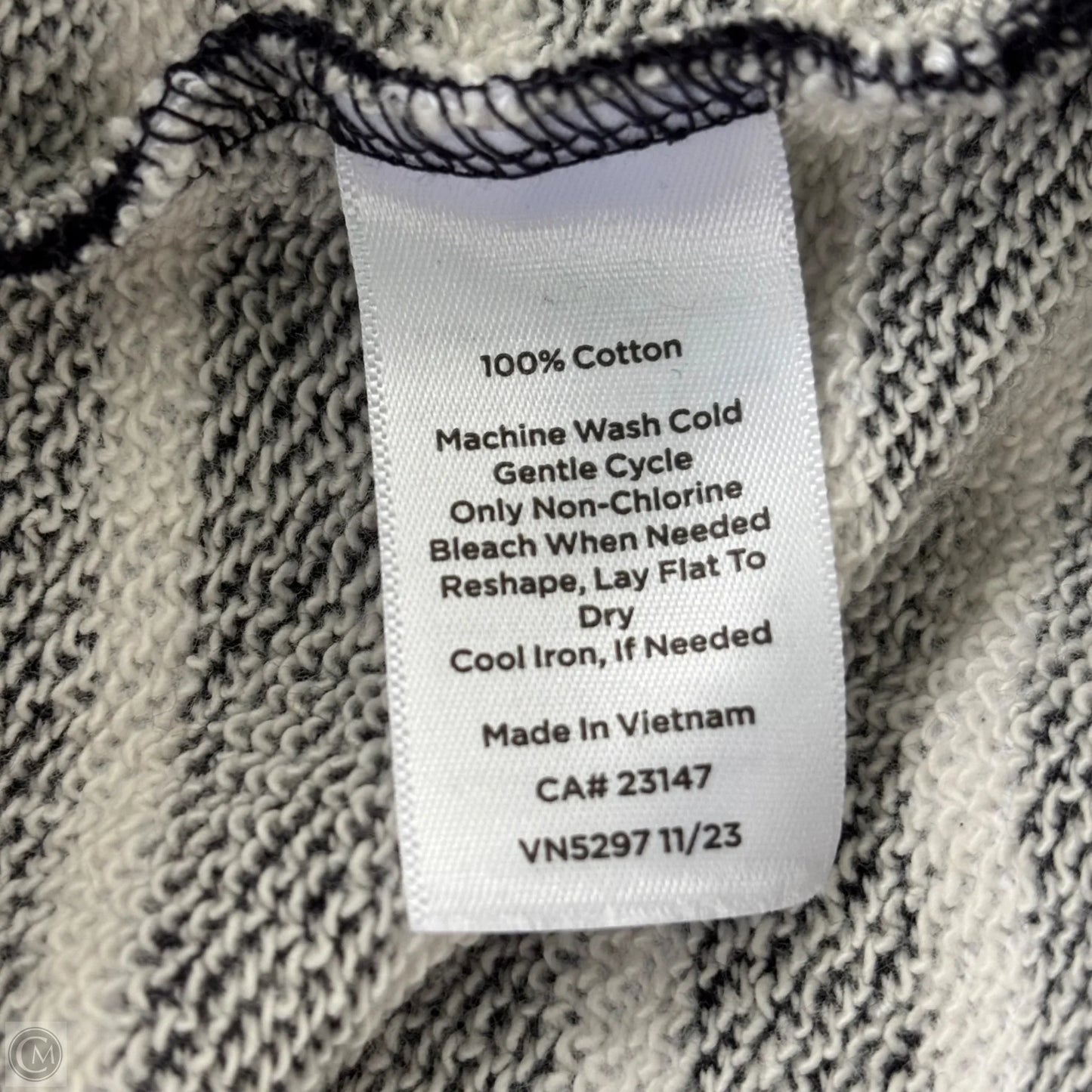 Sweatshirt Collar By Talbots In Striped Pattern, Size: 3x