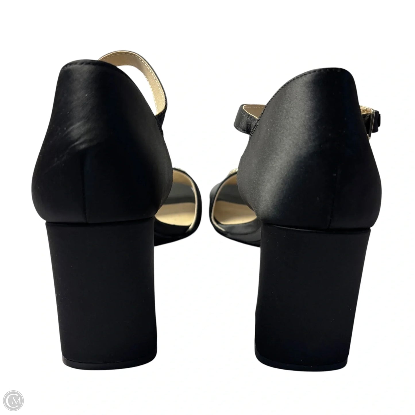 Sandals Heels Block By Life Stride In Black, Size: 8.5