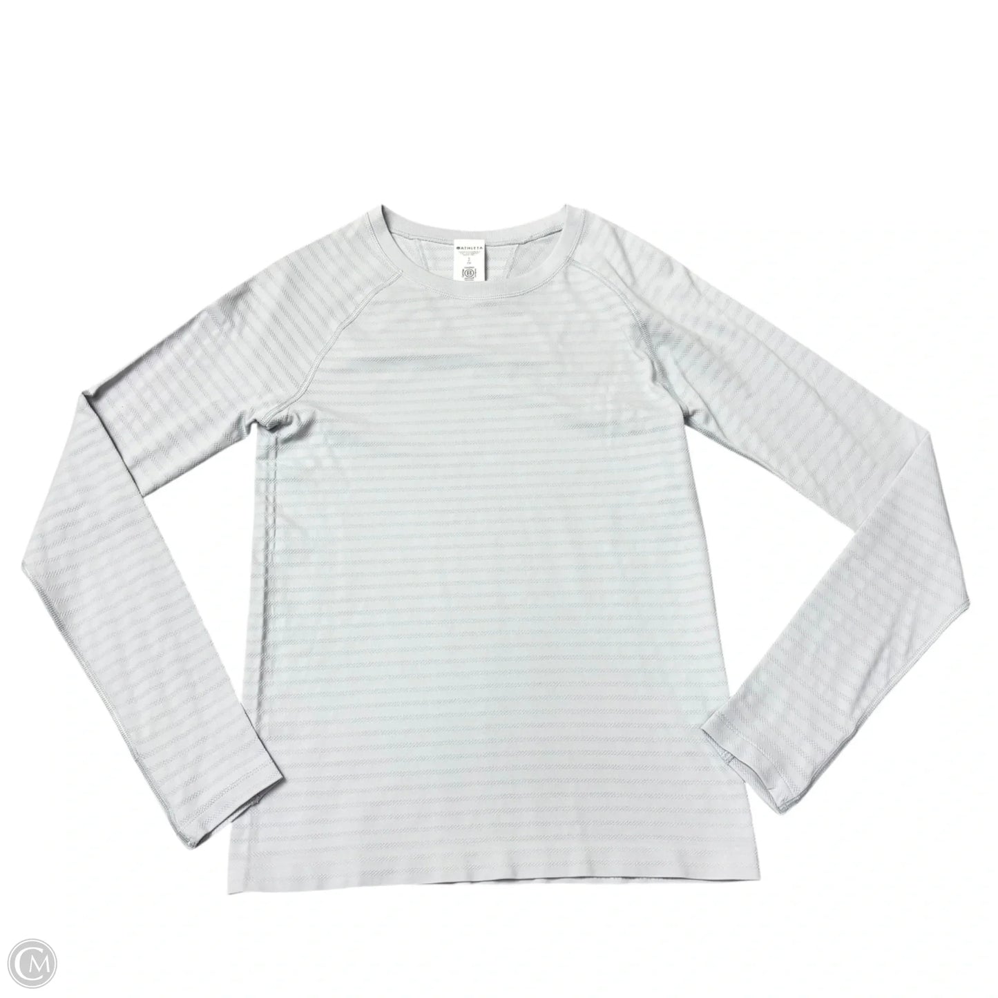 Athletic Top Long Sleeve Crewneck By Athleta In Grey, Size: S