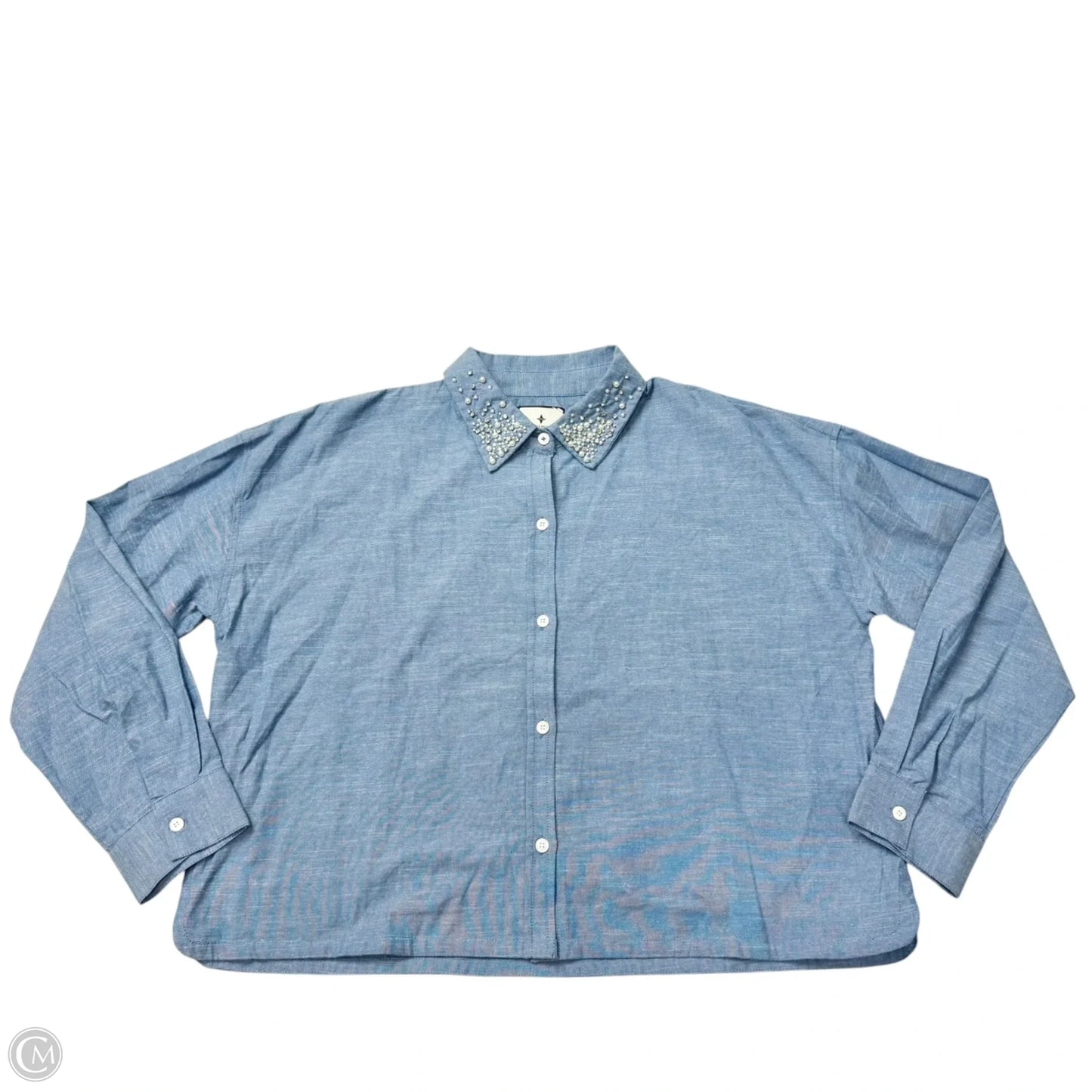 Top Long Sleeve By Tuckernuck In Blue, Size: Xl