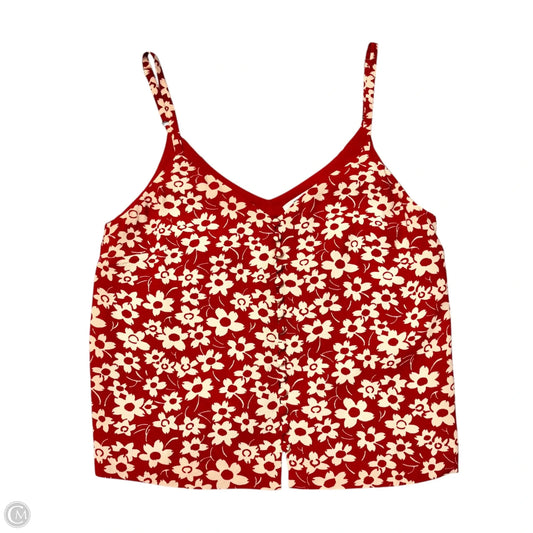 Top Sleeveless By Madewell In Floral Print, Size: Xs