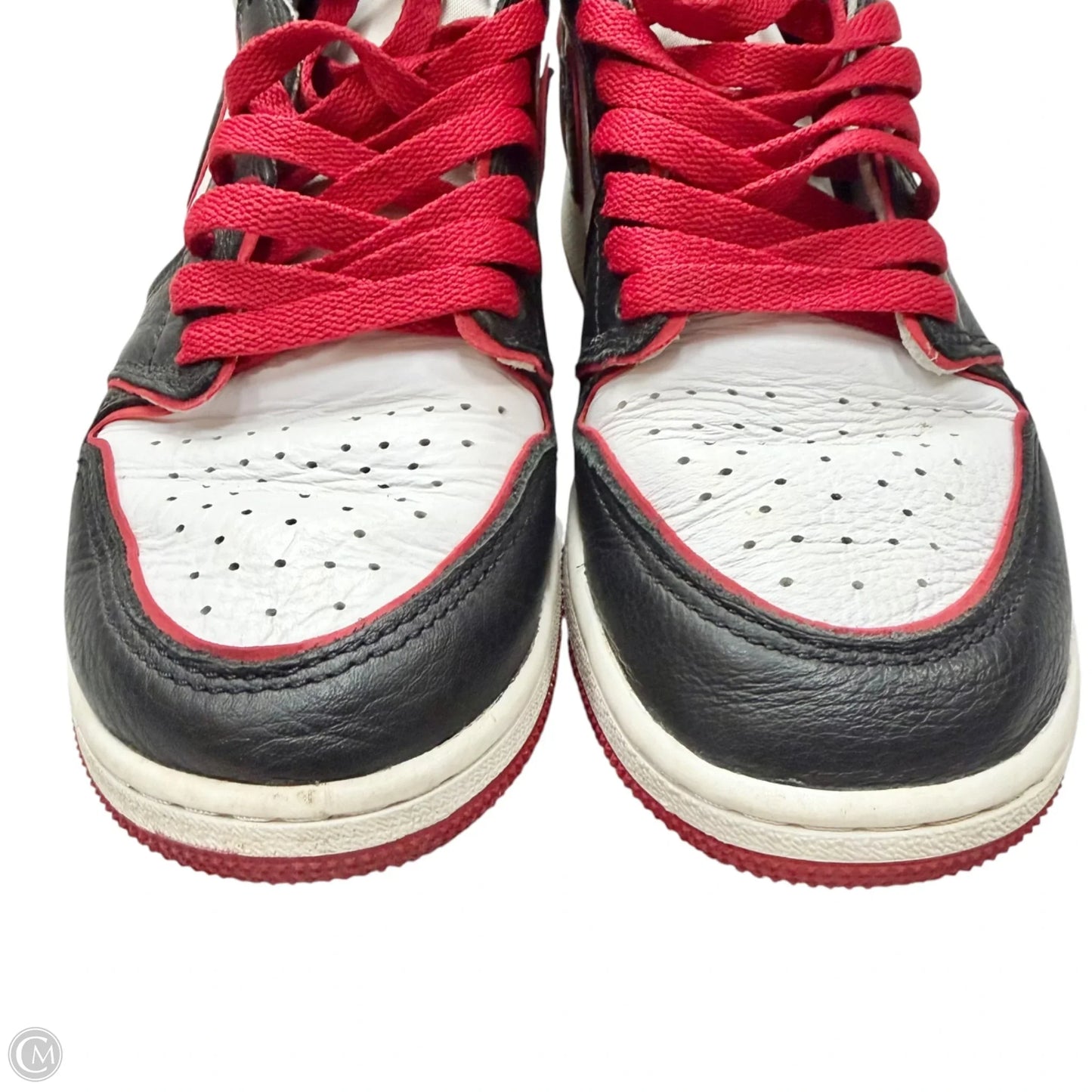Shoes Luxury Designer By Jordan In Black & Red, Size: 8