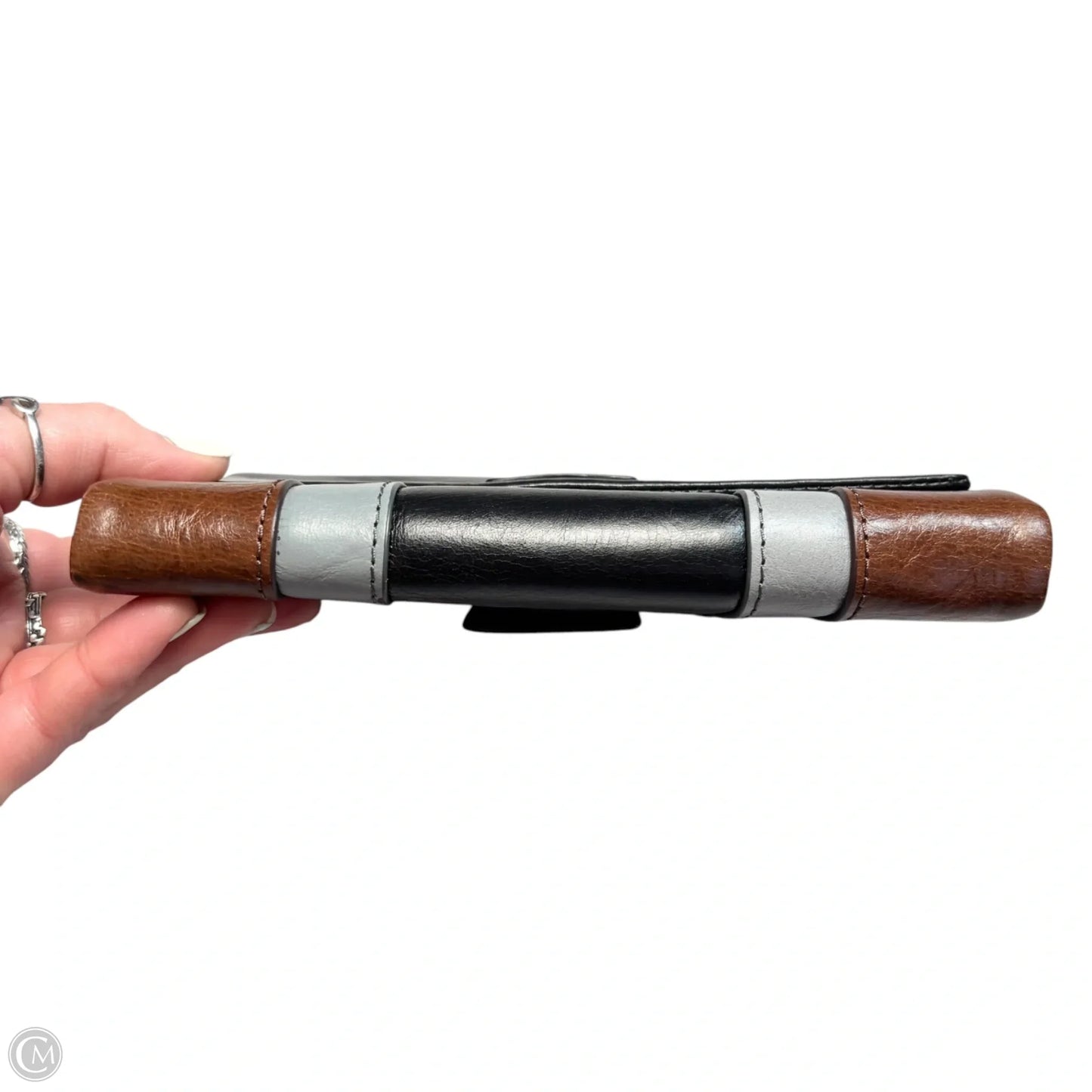 Wallet Leather By Fossil, Size: Medium