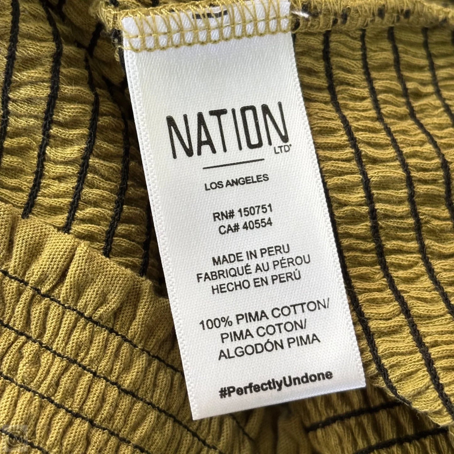 Top Short Sleeve By Nation Ltd In Green, Size: S