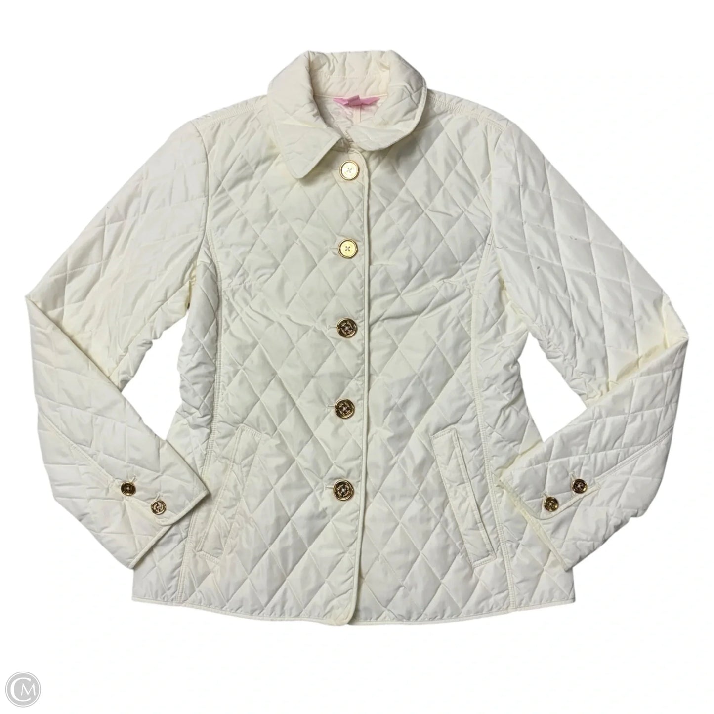 Jacket Designer By Lilly Pulitzer In Cream, Size: M