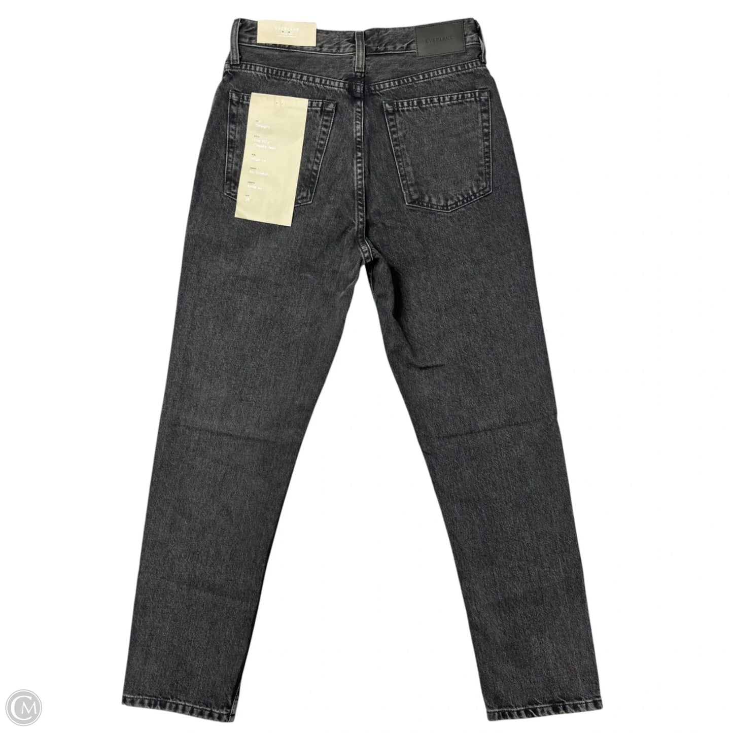 Jeans Straight By Everlane In Black Denim, Size: 2