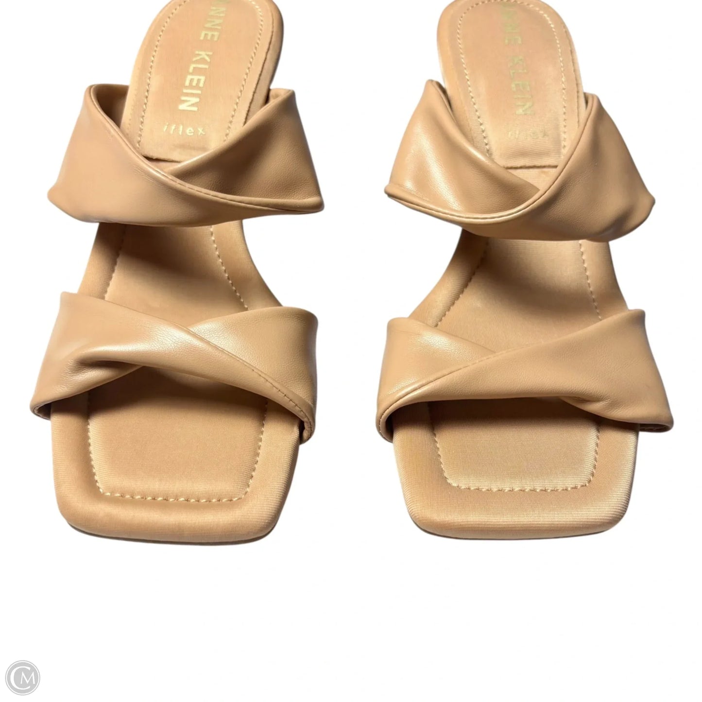 Sandals Heels Kitten By Anne Klein In Brown, Size: 7.5