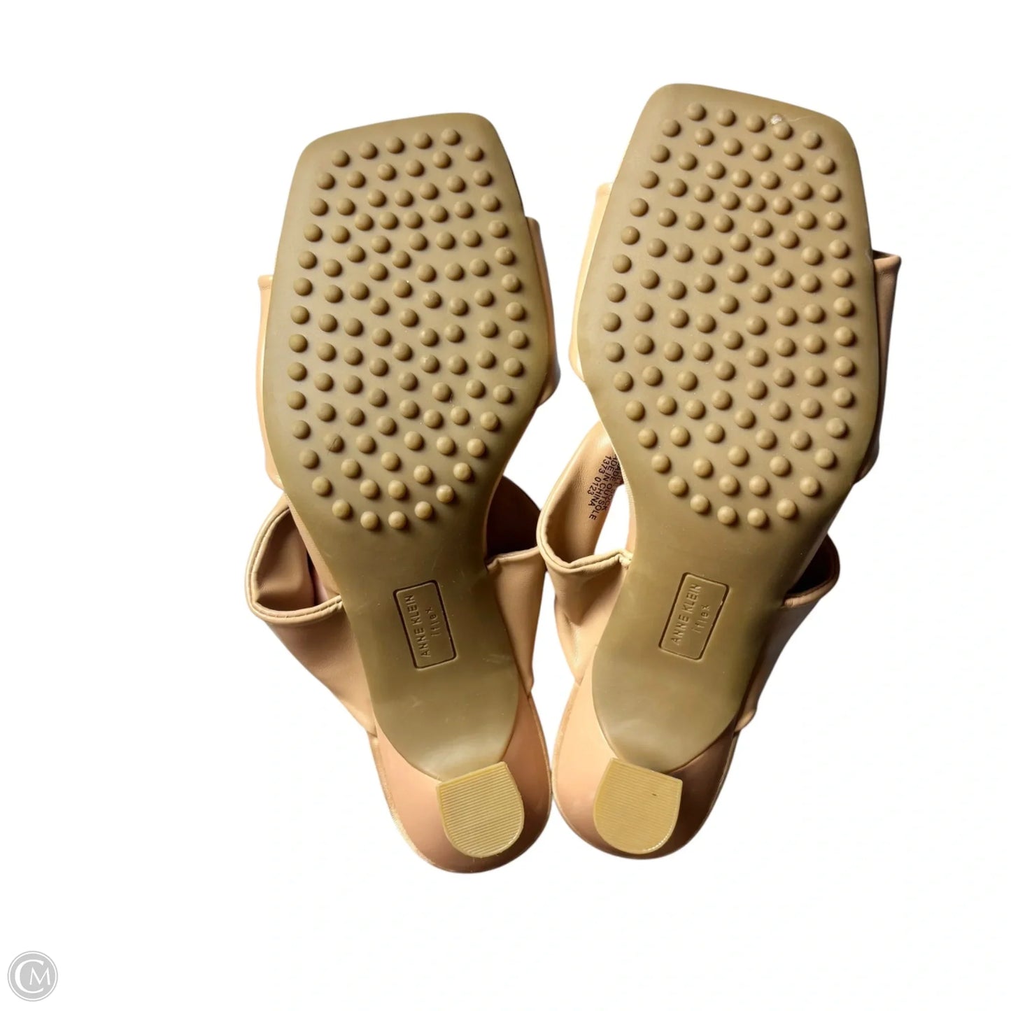Sandals Heels Kitten By Anne Klein In Brown, Size: 7.5