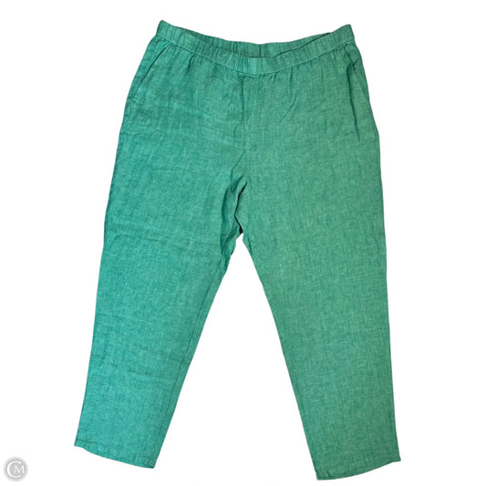 Pants Linen By Eileen Fisher In Teal, Size: 1x