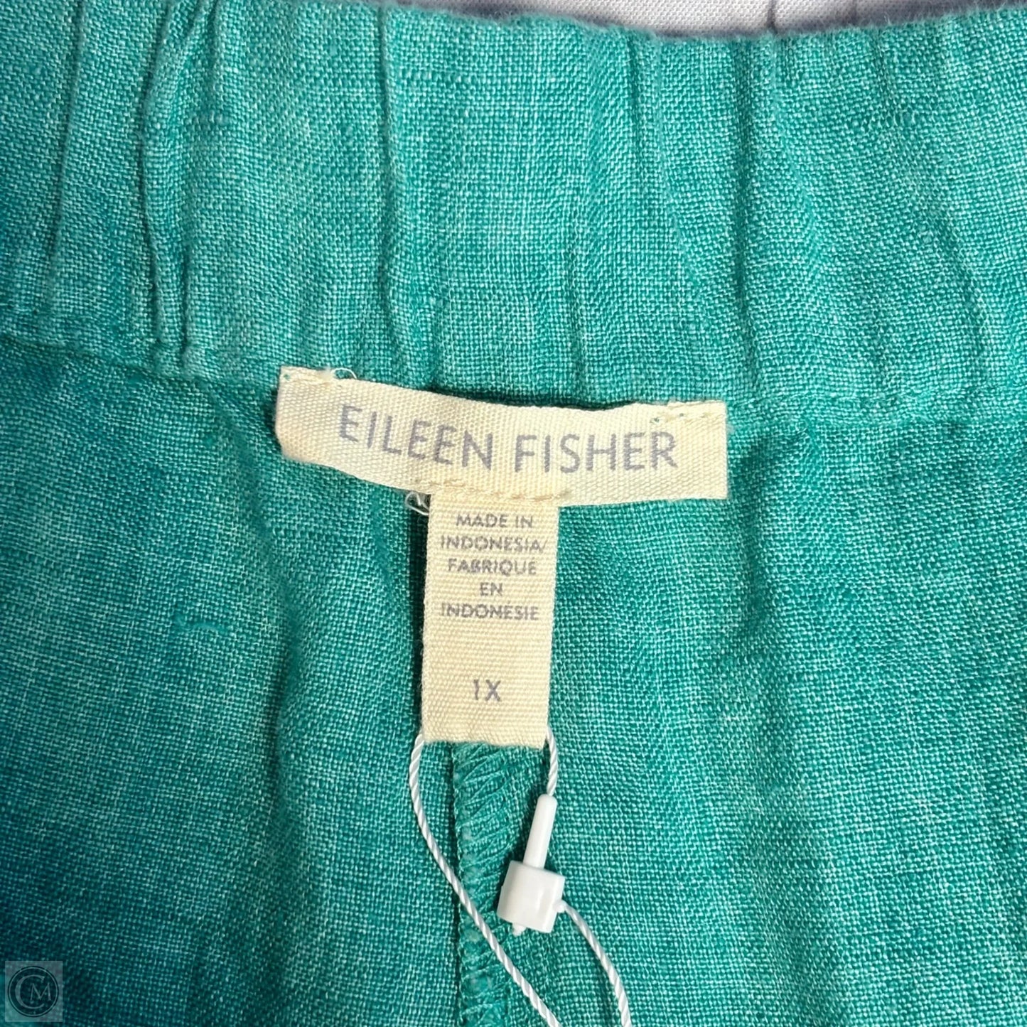 Pants Linen By Eileen Fisher In Teal, Size: 1x