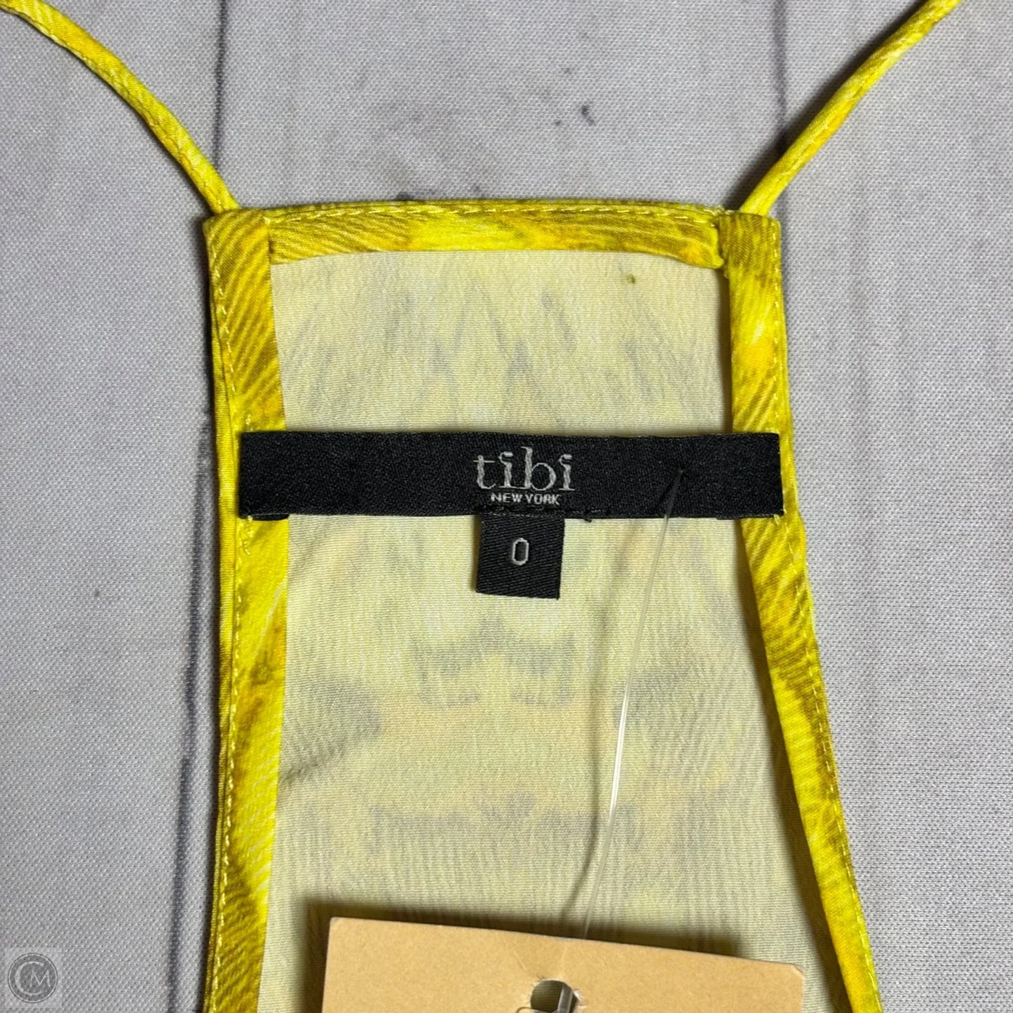 Top Sleeveless By Tibi In Yellow, Size: Xs
