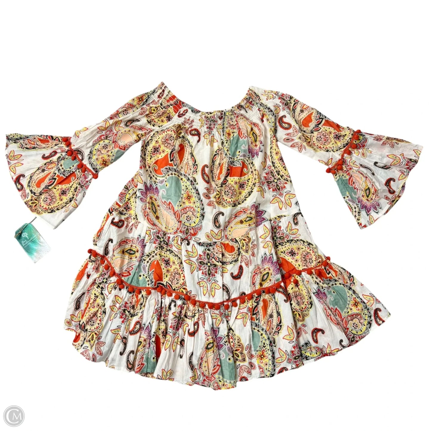 Dress Casual Short By True Destinations In Paisley Print, Size: Xs