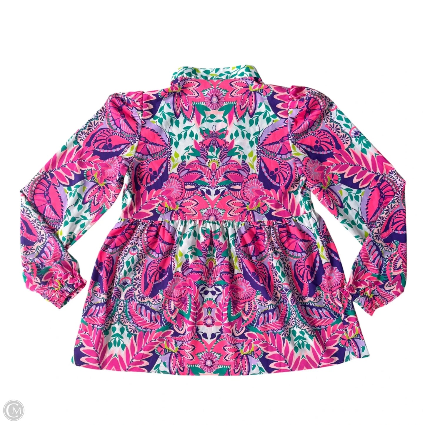Top Long Sleeve Designer By Lilly Pulitzer In Floral Print, Size: Xs